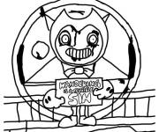 Coloriage Bendy pour les tout-petits