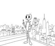 Coloriage Bendy qui aime dessiner