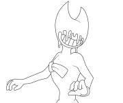 Coloriage et dessins gratuit Bendy stylis&eacute; à imprimer