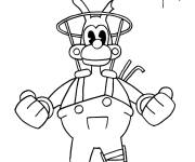 Coloriage Boris en costume dr&ocirc;le