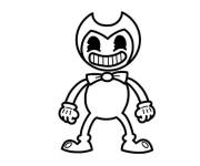 Coloriage H&eacute;ros de Bendy et la machine &agrave; encre facile