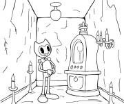 Coloriage Image de Bendy et La Machine &agrave; Encre