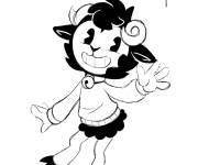 Coloriage Mouton courb&eacute; de Inc Bendy machine