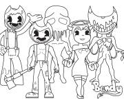 Coloriage Personnages de Bendy