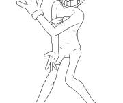 Coloriage Profil de Bendy de jeu