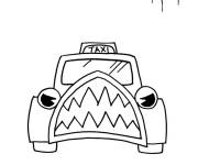 Coloriage Taxi de Bendy et la machine &agrave; encre