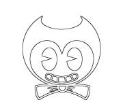 Coloriage T&ecirc;te de Bendy simple