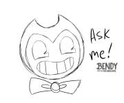 Coloriage et dessins gratuit Visage de Bendy dessin&eacute; au crayon à imprimer