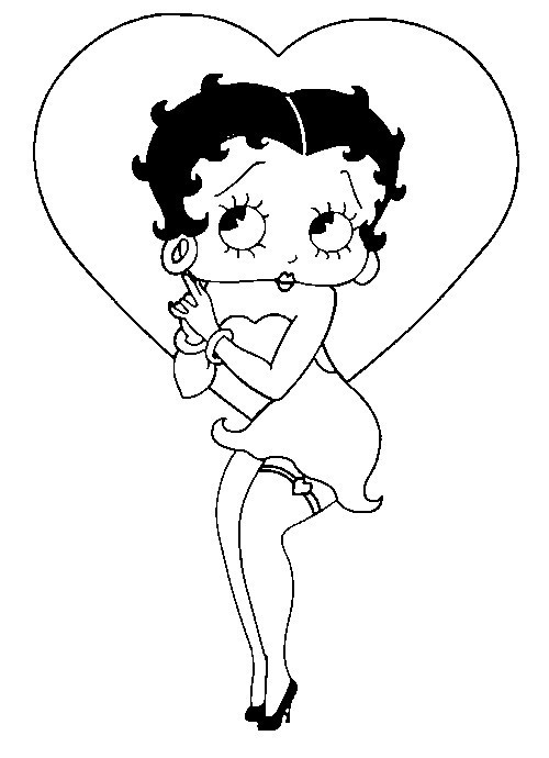 Coloriage et dessins gratuits Betty Boop à imprimer à imprimer