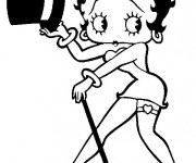 Coloriage Betty Boop à imprimer gratuit