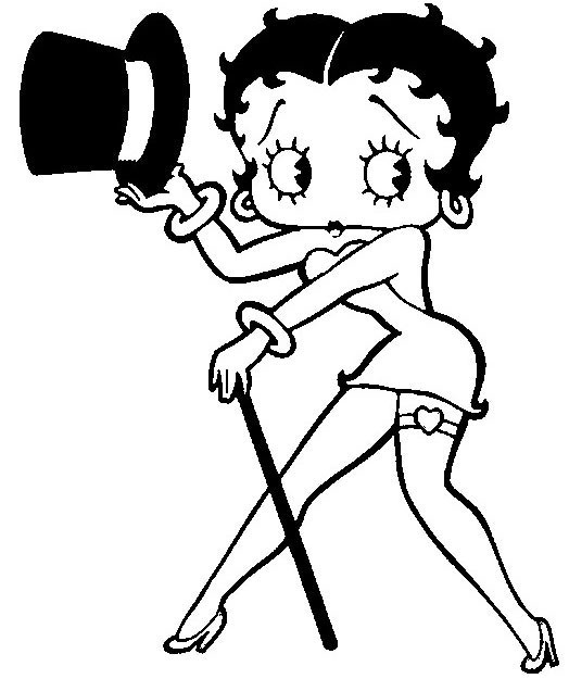 Coloriage et dessins gratuits Betty Boop à imprimer gratuit à imprimer