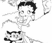 Coloriage Betty Boop Anime