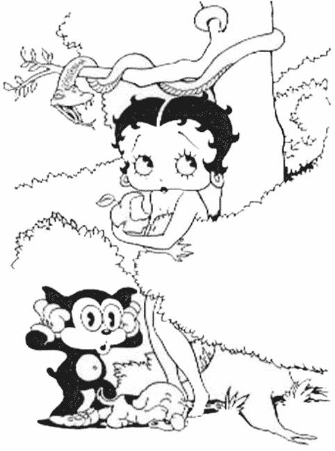 Coloriage et dessins gratuits Betty Boop Anime à imprimer