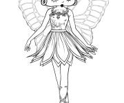 Coloriage Betty Boop avec des ailes