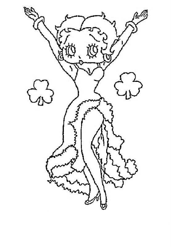 Coloriage et dessins gratuits Betty Boop danse le Tango à imprimer