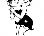 Coloriage Betty Boop en ligne gratuit