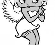 Coloriage Betty Boop en toute beaut&eacute;