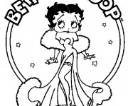 Coloriage Betty Boop gratuit