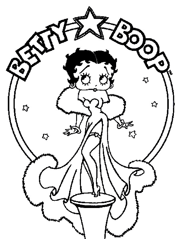 Coloriage et dessins gratuits Betty Boop gratuit à imprimer