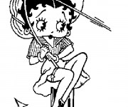 Coloriage Betty Boop sir&egrave;ne