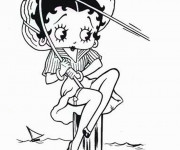 Coloriage et dessins gratuit Dessin Betty Boop gratuit à imprimer