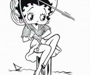 Coloriage Dessin Betty Boop gratuit