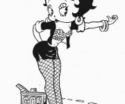 Coloriage Image Betty Boop gratuit