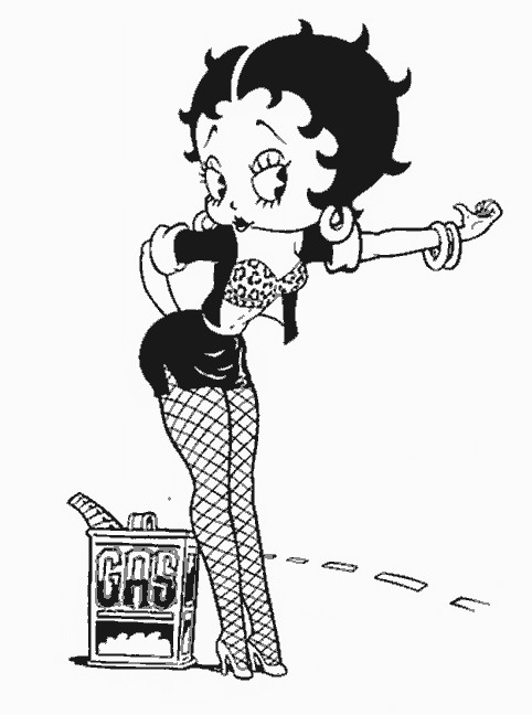 Coloriage et dessins gratuits Image Betty Boop gratuit à imprimer