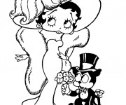 Coloriage L'&eacute;legante Betty Boop
