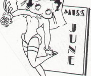 Coloriage La belle Betty Boop