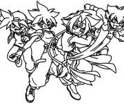 Coloriage Coloriage Beyblade personnages