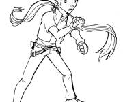 Coloriage H&eacute;ro de Beyblade et la rotation d&rsquo;une toupie