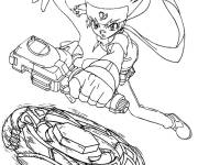 Coloriage Joueur de Beyblade Metal Fusion