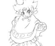 Coloriage Joueur Tithi de beyblade burst