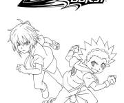 Coloriage Joueurs Shu Kurenai et Valt Aoi
