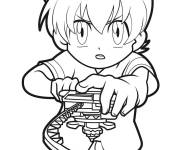 Coloriage Le tournoi commence et le toupie lanc&eacute;