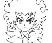 Coloriage Lui Shirosagi de Beyblade