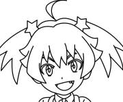 Coloriage Nika Aoi de Beyblader