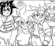 Coloriage Super joueurs Beyblade