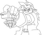 Coloriage Toupie et h&eacute;ro de Beyblade