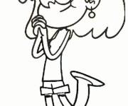 Coloriage Laurie Loud dessin anim&eacute;