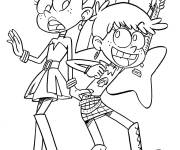 Coloriage Les deux s&oelig;urs de Lincoln Loud