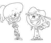 Coloriage Les oeurs Bienvenue chez les loud