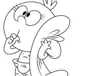 Coloriage Lily Loud, la capricieuse  b&eacute;b&eacute;