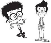 Coloriage LIncoln Loud avec son voisin