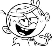 Coloriage et dessins gratuit Lincoln rigolo à imprimer