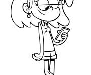 Coloriage et dessins gratuit Lori Loud est la s&oelig;ur a&icirc;n&eacute;e de Lincoln à imprimer