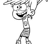 Coloriage et dessins gratuit Luna Loud heureuse à imprimer