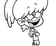 Coloriage et dessins gratuit Lynn Loud en riant à imprimer
