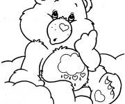 Coloriage et dessins gratuit Bisounours confus à imprimer